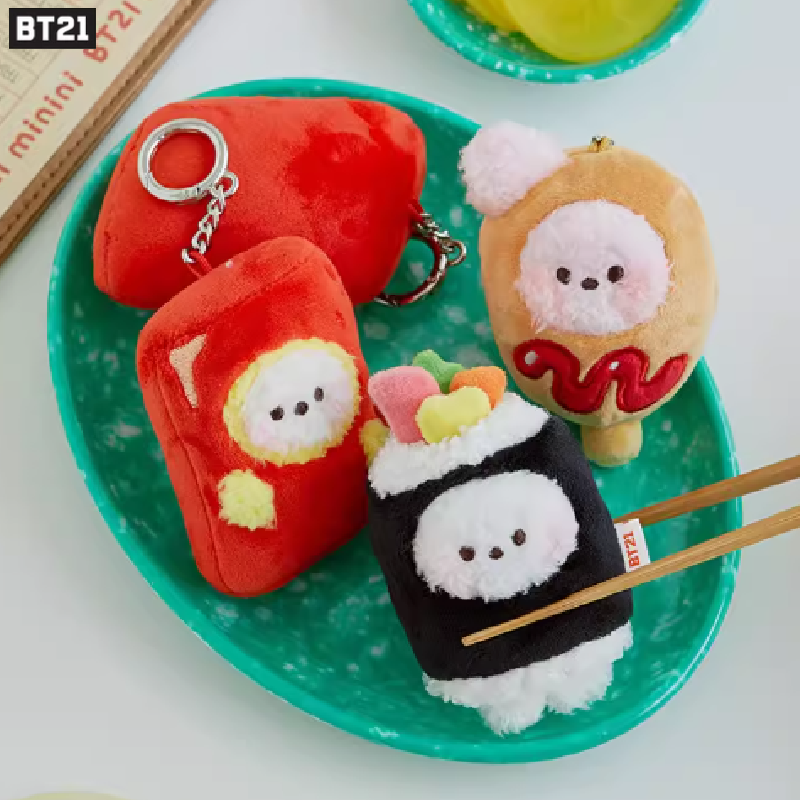 [Official] BT21 BABY minini BUNSIK Plush Keyring