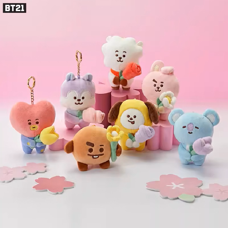 [Official] BT21 SPRING DAYS MINI DOLL KEYRING