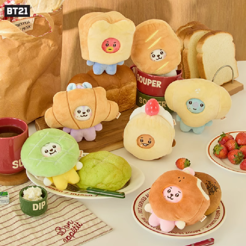 [Official] BT21 BABY COSTUME PLUSH DOLL BAKERY SHOP