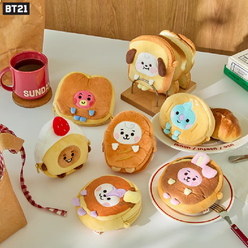 [Official] BT21 BABY PLUSH POUCH BAKERY SHOP